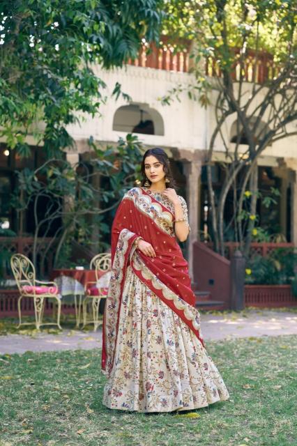 Pure Dolla silk cream  Traditional Lehenga Choli in Mumbai